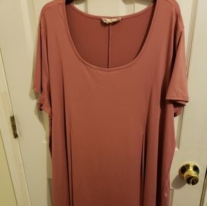 Women's soft dusty pink dress